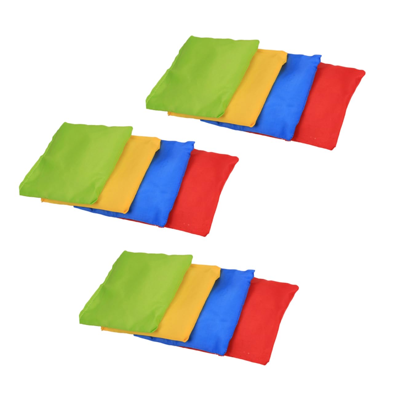 SUPVOX 12pcs Small Sandbag Beach Outdoor Games Balls Sandbags Sand Bags Ball Game Sandbag Game Sandbag Plastic Particles