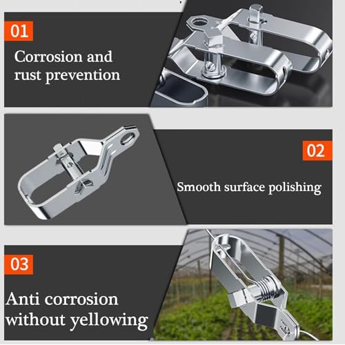 Collier de serrage polyvalent lot de 5 attache tuyau pour serre et maison