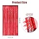 4 Stück Lametta Vorhänge,1m x 2m Glitzer Party Vorhang,Folie Fransen Lametta Vorhang,Metallische Glitzervorhang Fringe,Glitzer Vorhäng für Geburtstage Hochzeit Party (Rot)