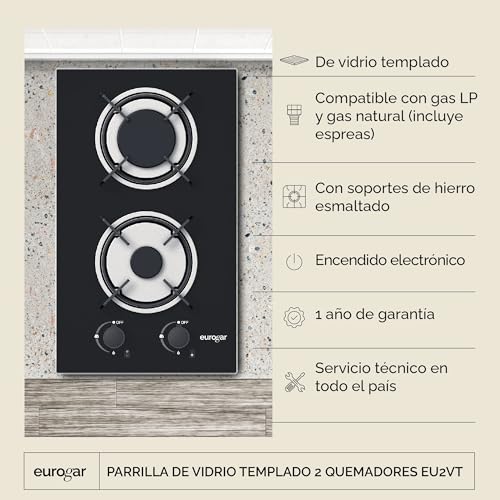 Hornos Y Parrillas, Kitchen estufas dos quemadores Marca EUROGAR (2)