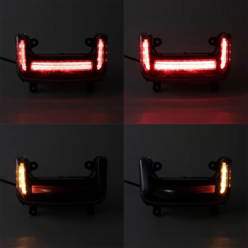 luz Trasera Motocicleta Luz trasera Universal para motocicleta, luces de señal de giro, lámpara de freno, vehículo eléctrico, bicicleta en funcionamiento