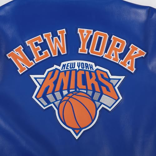 Pro Standard Mens NBA New York Knicks City Signature Jacket Royal Blue/White Xl - Image 5