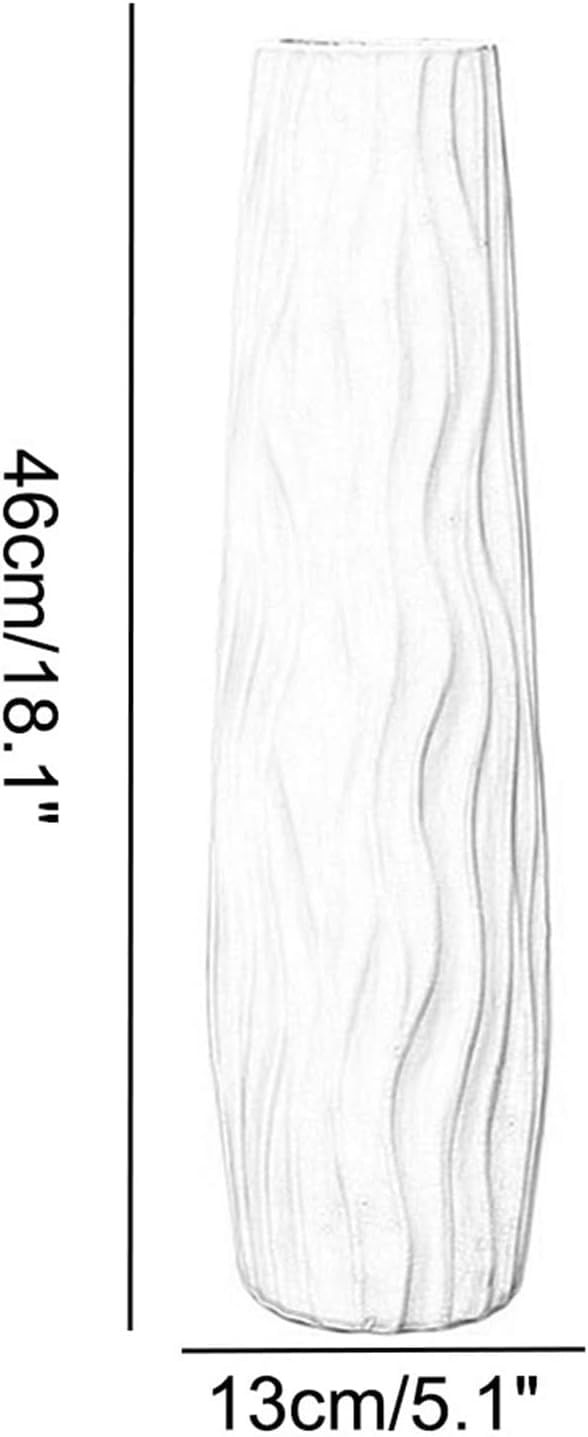 NOLLAM Jarrón Jarrón de cerámica para Suelo, Moderno, rústico, Grande, Decorativo, Soporte Alto para Flores, para Mesa de Comedor, Sala de Estar, decoración del hogar, centros de Mesa de Boda Comedor