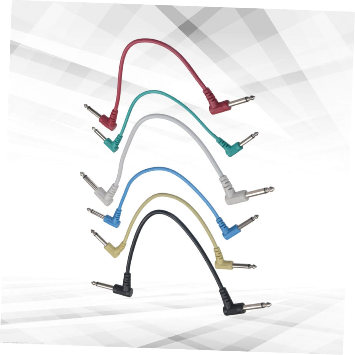 ibasenice 18pièces Câbles De Connexion Pour Effets De Guitare Électrique à Angle Droit Remplaçables Pour Instruments Et Amplificateurs