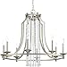 Progress Lighting P400100-134 Desiree Eight-Light Chandelier, Grey