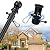 House Flag Pole Kit - 5ft Tangle Free Heavy Duty Flag Pole for Outside House,Decorative Metal Flag Poles for Outdoor Front Porch Boat Truck, Wall Mount & Portable 3x5 Hand Held Flagpole - Black
