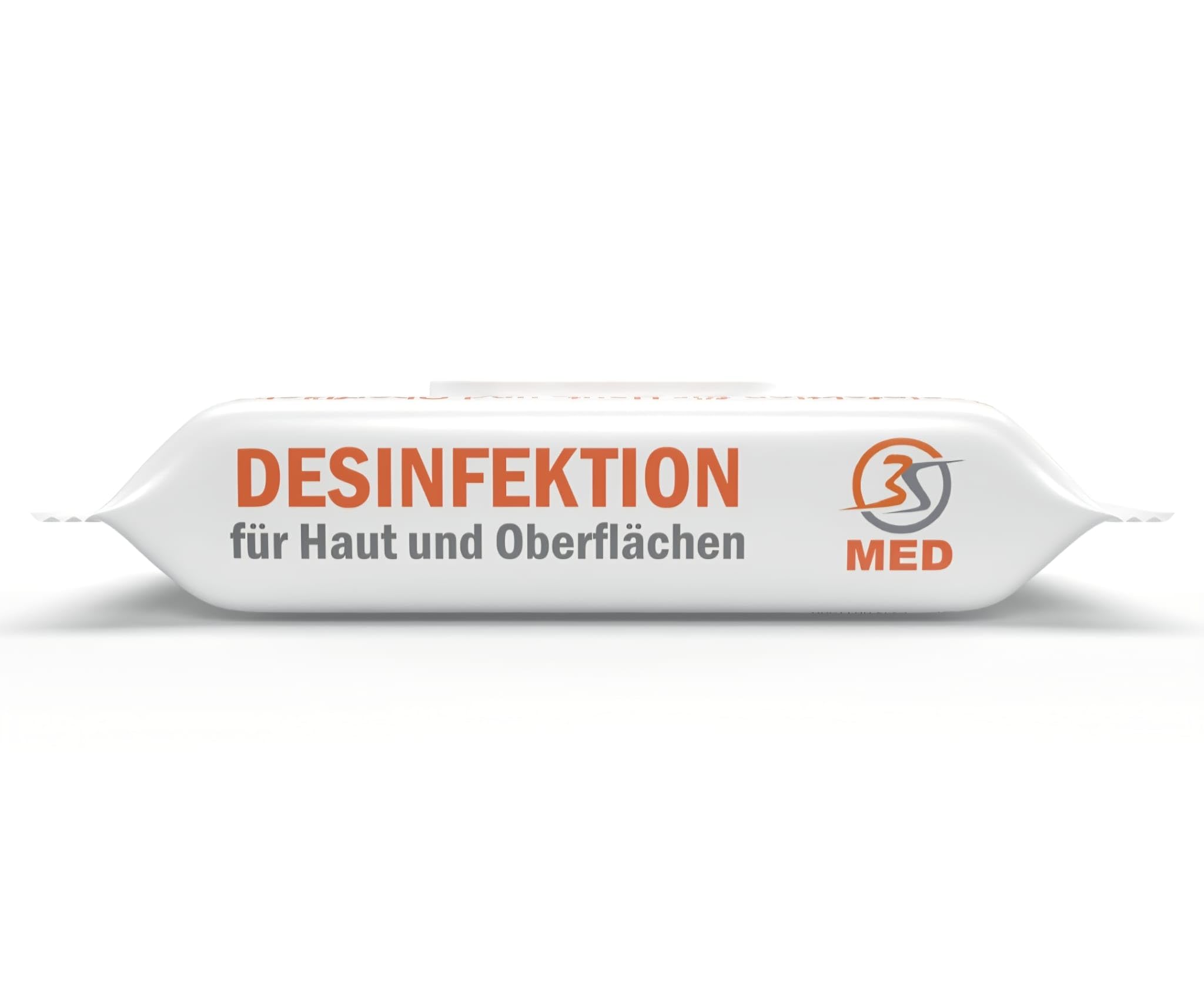 3S MED 2in1 Desinfektions-Feuchttücher für Haut & Oberflächen – 5er Pack (5×60 = 300 Tücher) – alkoholfrei & chlorfrei – 18×20 cm – Einwirkzeit 1 Min.