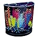GloFish Half Moon Aquarium with Blue LED Bubbler, 3-Gallon