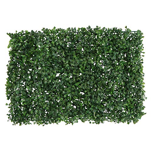 Pared de plantas artificiales milanés para pared, , verde, 60 x 40 cm, decoración de pared, césped artificial, tienda, restaurante, cafetería, casa, boda, festival, fiesta, decoración