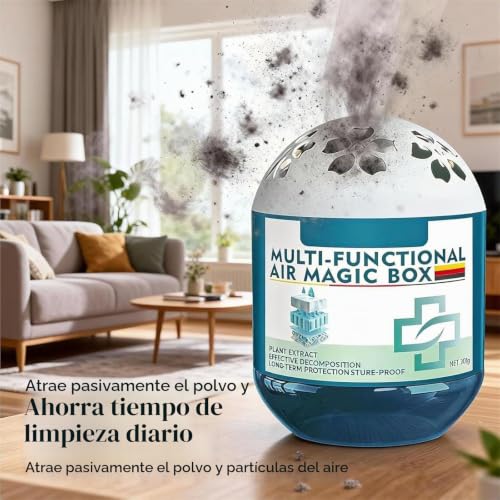 Miniatura 2 de Caja Mágica De Eliminación De Polvo De Purificación De Aire Interior, Caja Mágica De Aire Multifuncional De Recolección Automática De Polvo, Frescura Duradera Para Áreas De Mascotas 3pcs