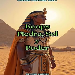 Keops: Piedra, Sol y Poder Audiolibro Por Santiago Machain arte de portada