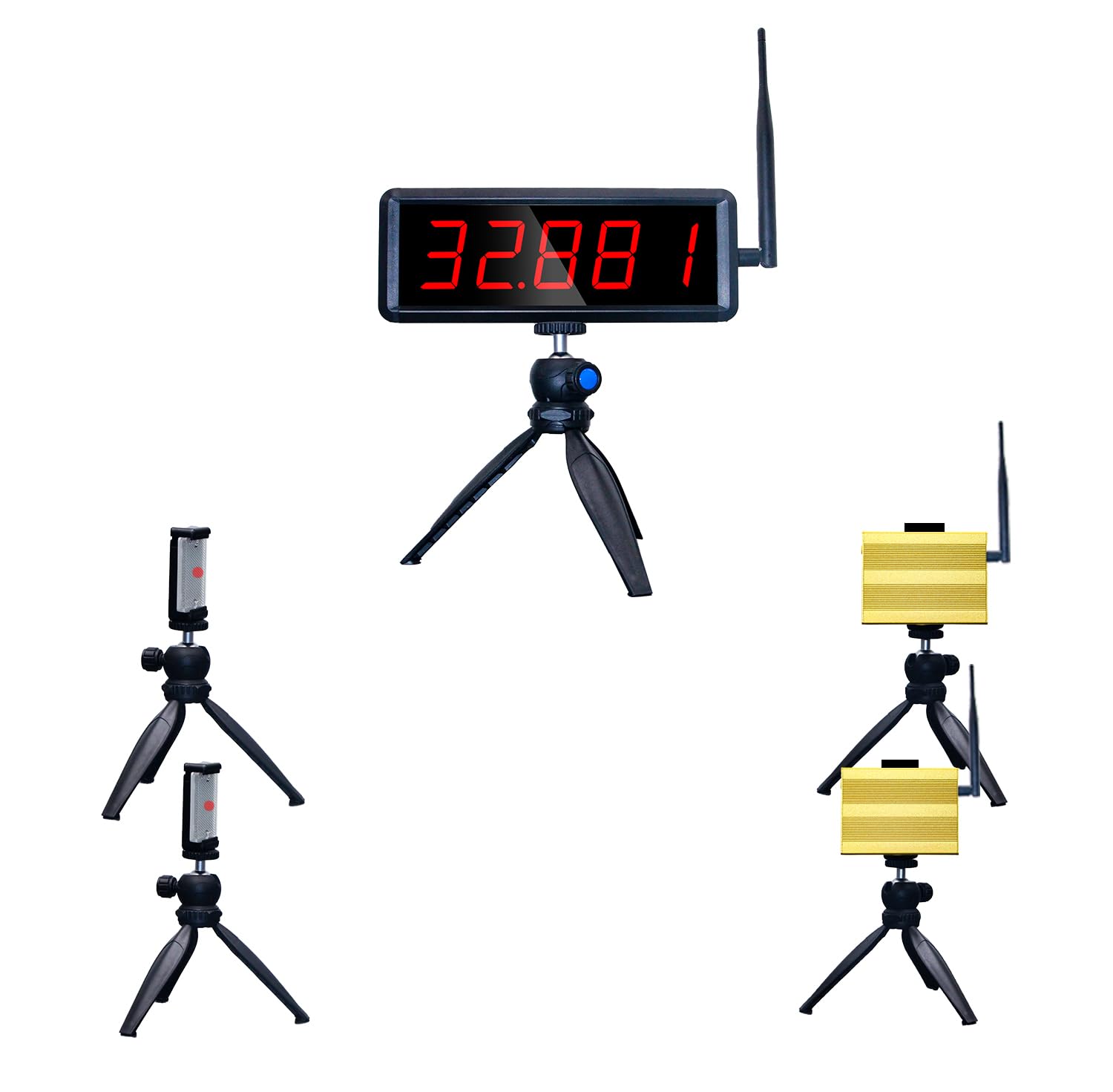 Wireless Laser Timer System per Sprint 40 60 Yard Dash Race Clock Stopwatch Corsa Velocità (2 set)