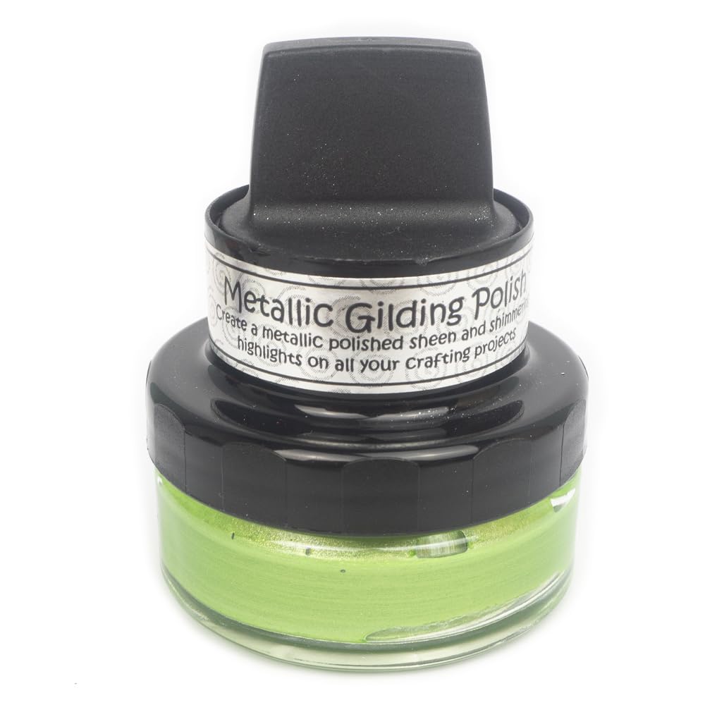 Cosmic Shimmer Metallic Gilding Polish, Lime Burst