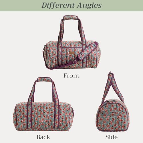 Maison d'Hermine Travel Duffle bag Cotton Quilted bag Overnight Luggage Weekender Business Travellers Family Trip - Bamako - Malia4