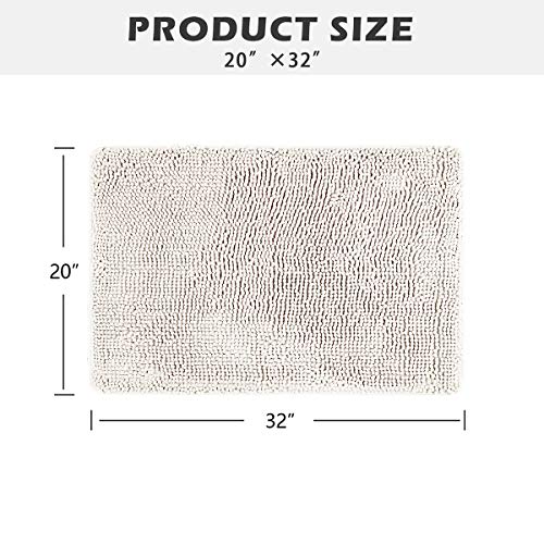 Deartown Non-Slip Shaggy Bathroom Rug,Soft Microfibers Bath Mat With Water Absorbent, Machine Washable #TOP4