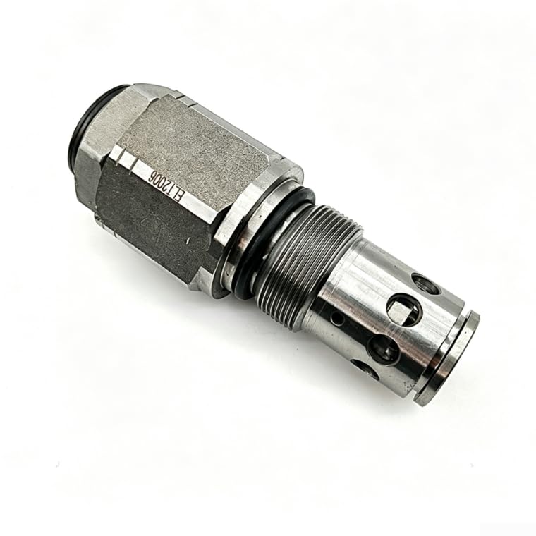 Schwenk-Entlastungsventil 18x8x9cm für Hyundai Bagger Aluminium Schwenk-Ventil für schwere Baggergeräte Hydraulisches Drehbegrenzungsventil für Baumaschinen Präzises Druckregelventil 18cm für