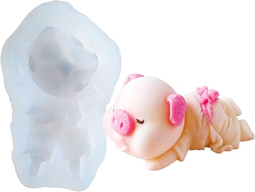 Molde para tartas 3D de cerdo mousse DIY helado crema fondant chocolate silicona molde en forma de cerdo decoración para hornear azúcar pasta