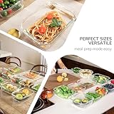 BOROHOUSE 35.2oz Glass Meal Prep Containers with Snap Lock Lids (5-Pack) - Freezer to Oven Safe -20°C to 510°C, BPA-Free, Stackable, Vent Valve for Easy Open, Borosilicate Glass Baking Dish（Gray） - Image 8