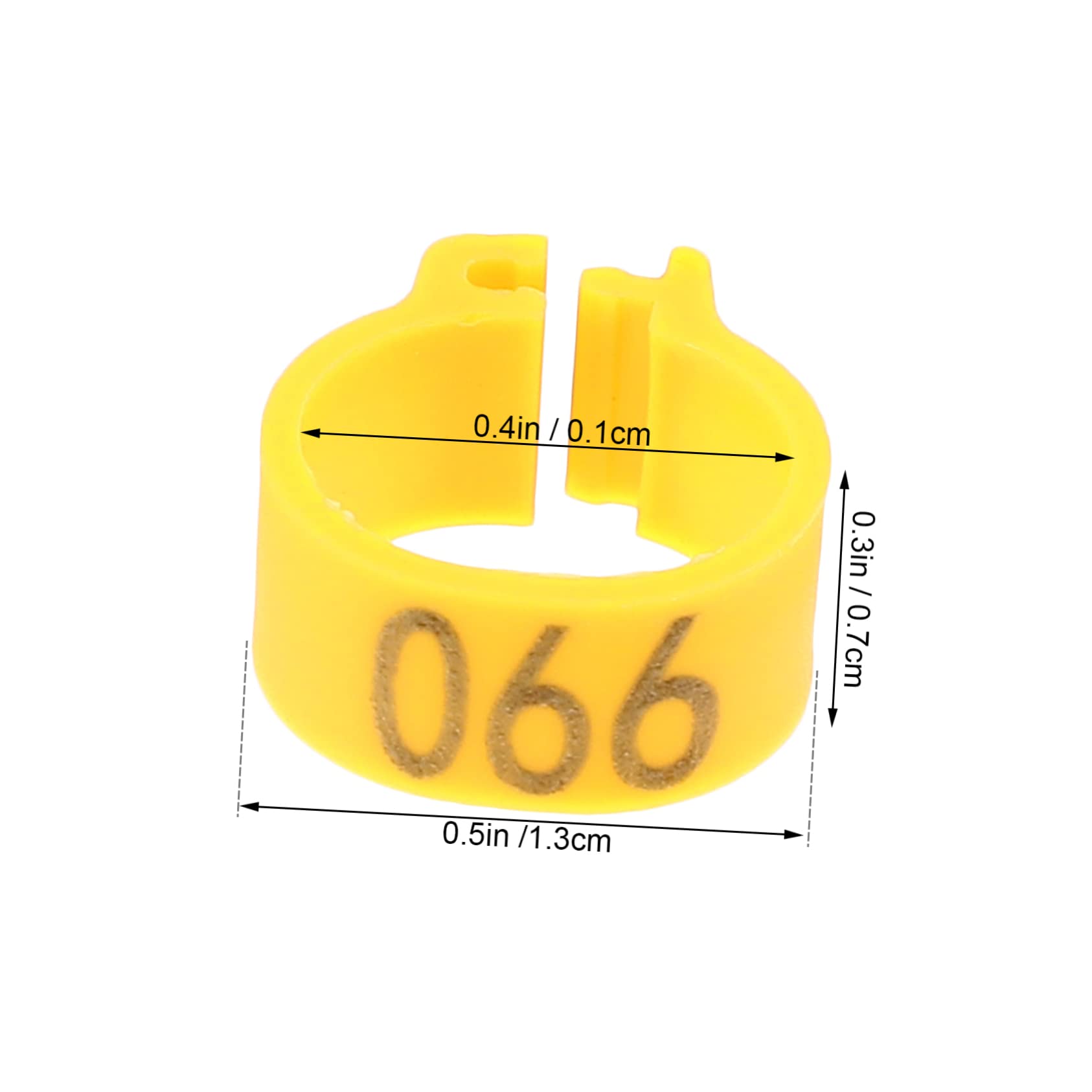 Garneck 100 Pcs Plastic Pigeon Foot Rings Chicken Leg Bands Large Numbered Bird Leg Bands