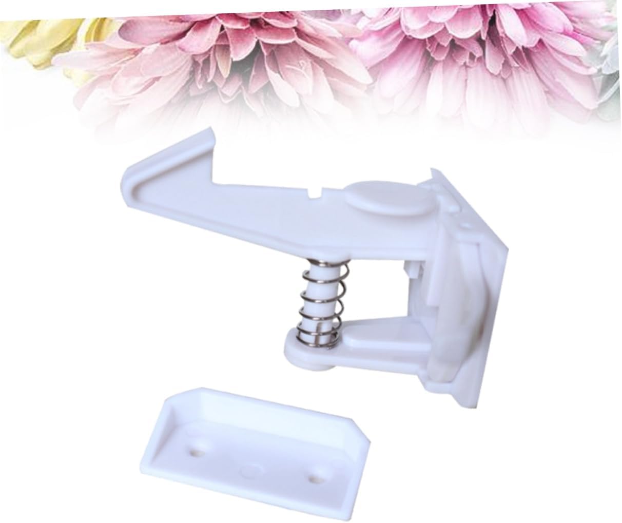 Childproof Locks 12 Pack Safety Latches for Cabinets Drawers and Doors No Tool Needed Spring Locks for Kids