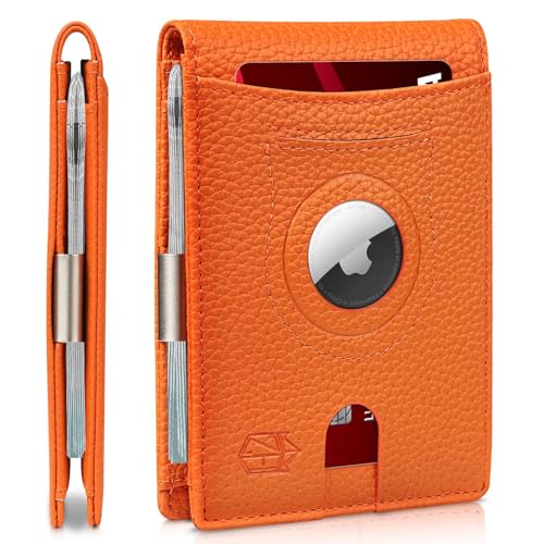 Zitahli �����Y ���z Airtag �z���_�[ �X���� RFID���U�[ �M�t�g�{�b�N�X�t��, ���C�`�I�����W�B, S, ���_��