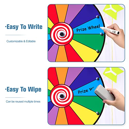 image for abitcha 12-inch Spinning Prize Wheel - Heavy Duty Base with 14 Slots C