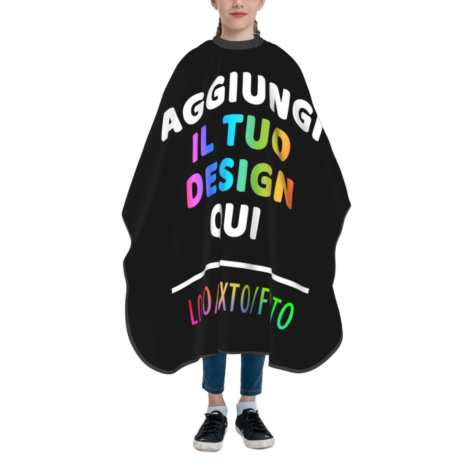 Mantella Parrucchiere Personalizzato Mantella Barbiere Personalizzata il tuo con Foto Testo Logo Mantello Taglio Capelli Uomo Personalizzate Con Nome Immagine Resistente Accessorio Per Barber Shop