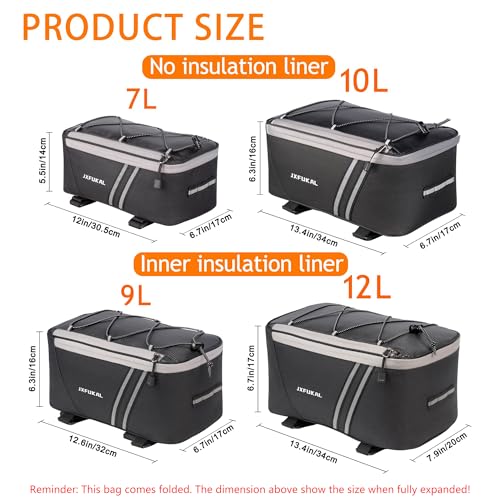 JXFUKAL 7L Rear Rack Bag