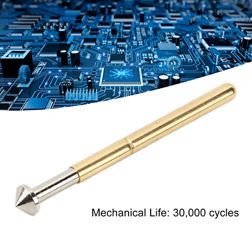 Image of Spring Test Probes, 100Pcs P156-E High Accuracy Round Pogo Pins for PCB Board Testing Contact