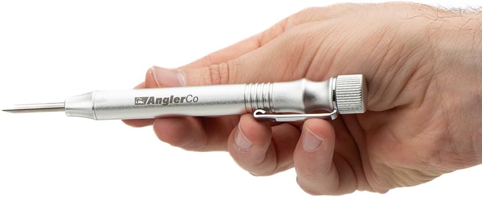 Retractable Fish Venting Tool with Pocket Clip – Durable Barotrauma Release Tool for Saltwater Fishing