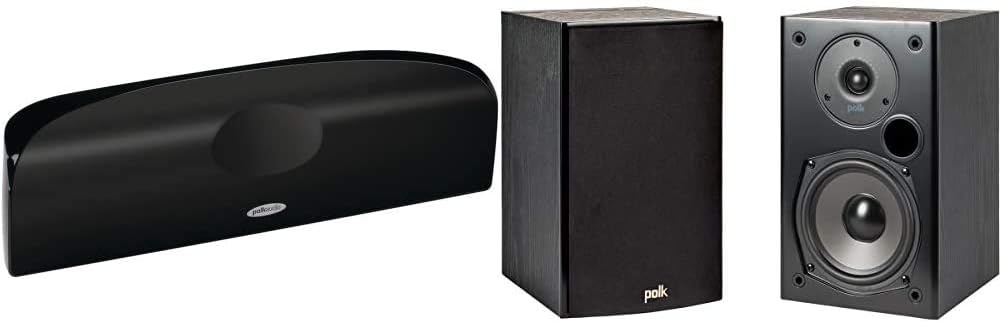 Polk Audio Blackstone TL1 Center Channel Speaker T15 Bookshelf Speakers