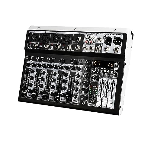 dj controller Mezclador de Audio profesional de 4 canales, consola mezcladora de sonido, interfaz de...