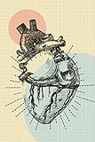  Krankenschwester Notizbuch: Pflegplaner / Journal / Organizer für Krankenschwestern & Pfleger zum ausfüllen und eintragen mit Vorlage & Checkliste  anatomisches Herz Motiv