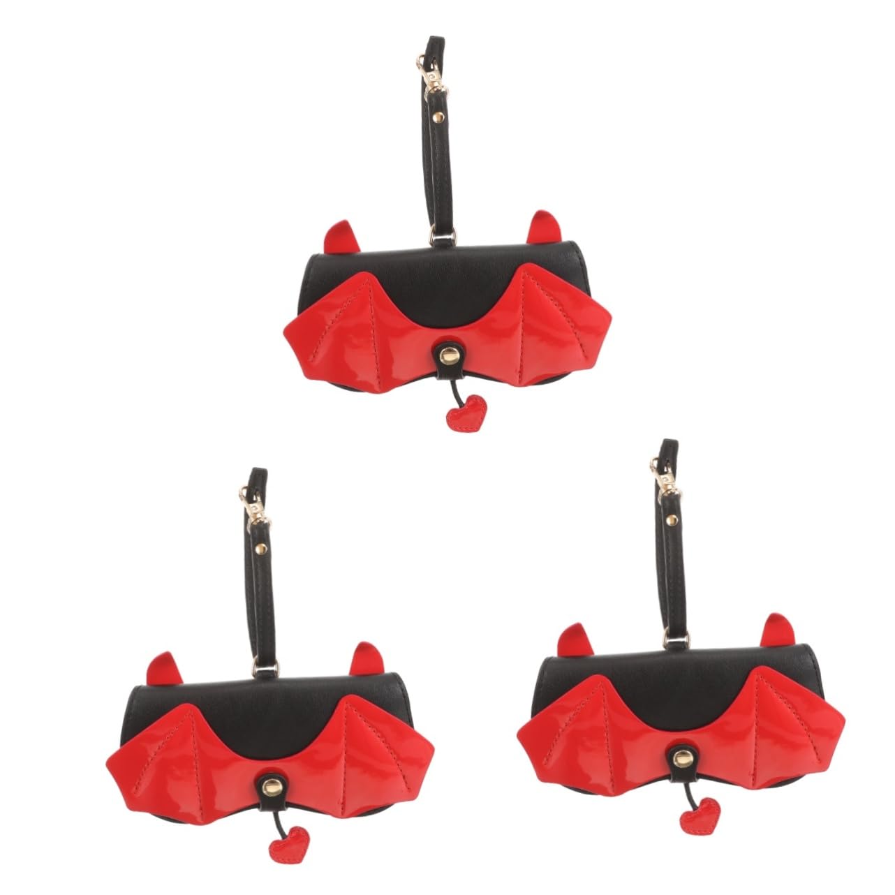 GALPADA custodia morbida per occhiali scatole per bicchieri Portaocchiali portatile Titolare fornitura occhiali cavo comoda custodia per occhiali custodia per occhiali da sole pelle rosso