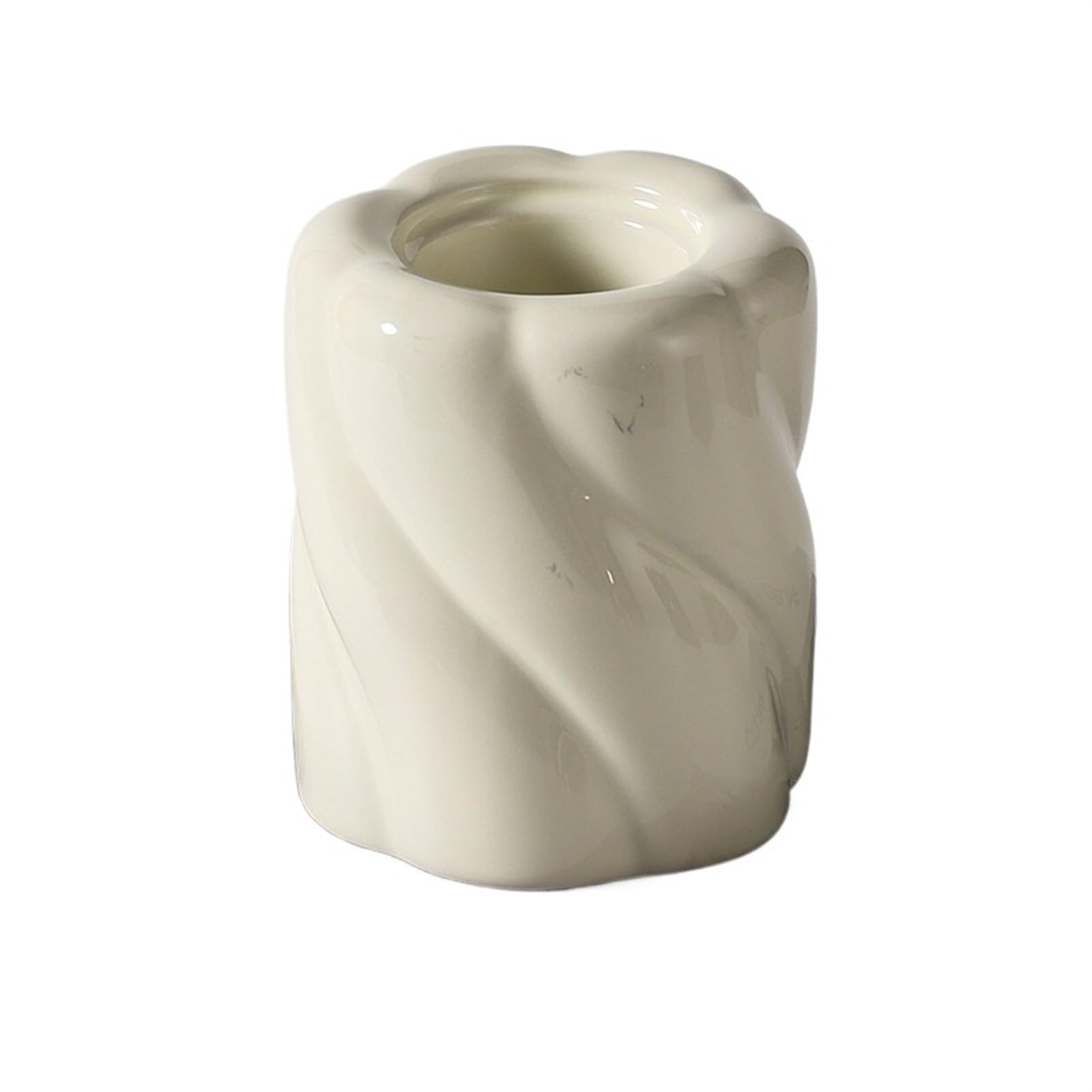 Portapenne Portapenne da Scrivania in Ceramica Personalizzato, Portapenne for Il Trucco, Portaoggetti for Il Tavolo da Toeletta(White)
