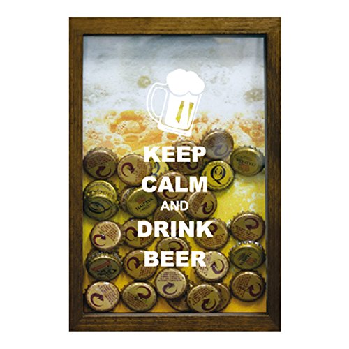 Quadro Porta Tampinhas Kapos Multicor 17X27cm