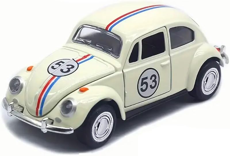 Carrinho de Ferro Herbie Clássico Fricção Abre as Portas e Capô