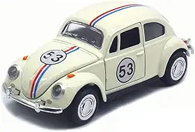 Carrinho de Ferro Herbie Clássico Fricção Abre as Portas e Capô