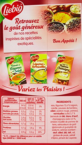 Soupe Velouté Légumes Vermicelles Champignons Noirs 100% Ingrédients Naturels Liebig La Brique De 1 - vue 5