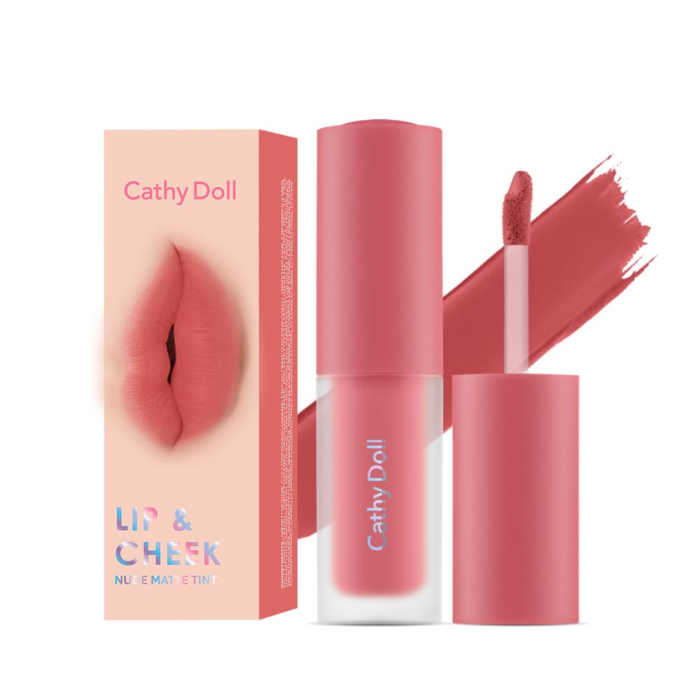 Cathy Doll Lip and Cheek Nude Mat Tint (05 Softly Peach) : Amazon