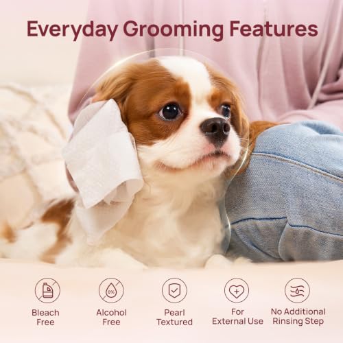 Image of HICC PET Pet Cleaning Wipes for Dogs & Cats, Paws & Coat, 100 Count