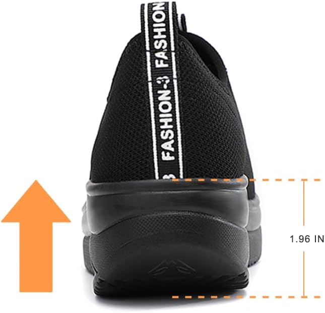 Oude Platform Loafers for Women Comfortable | Womens Slip On Sneakers Lightweight | Women's Walking Shoes Work Long Hours | Thick Rocking Bottom - Image 8