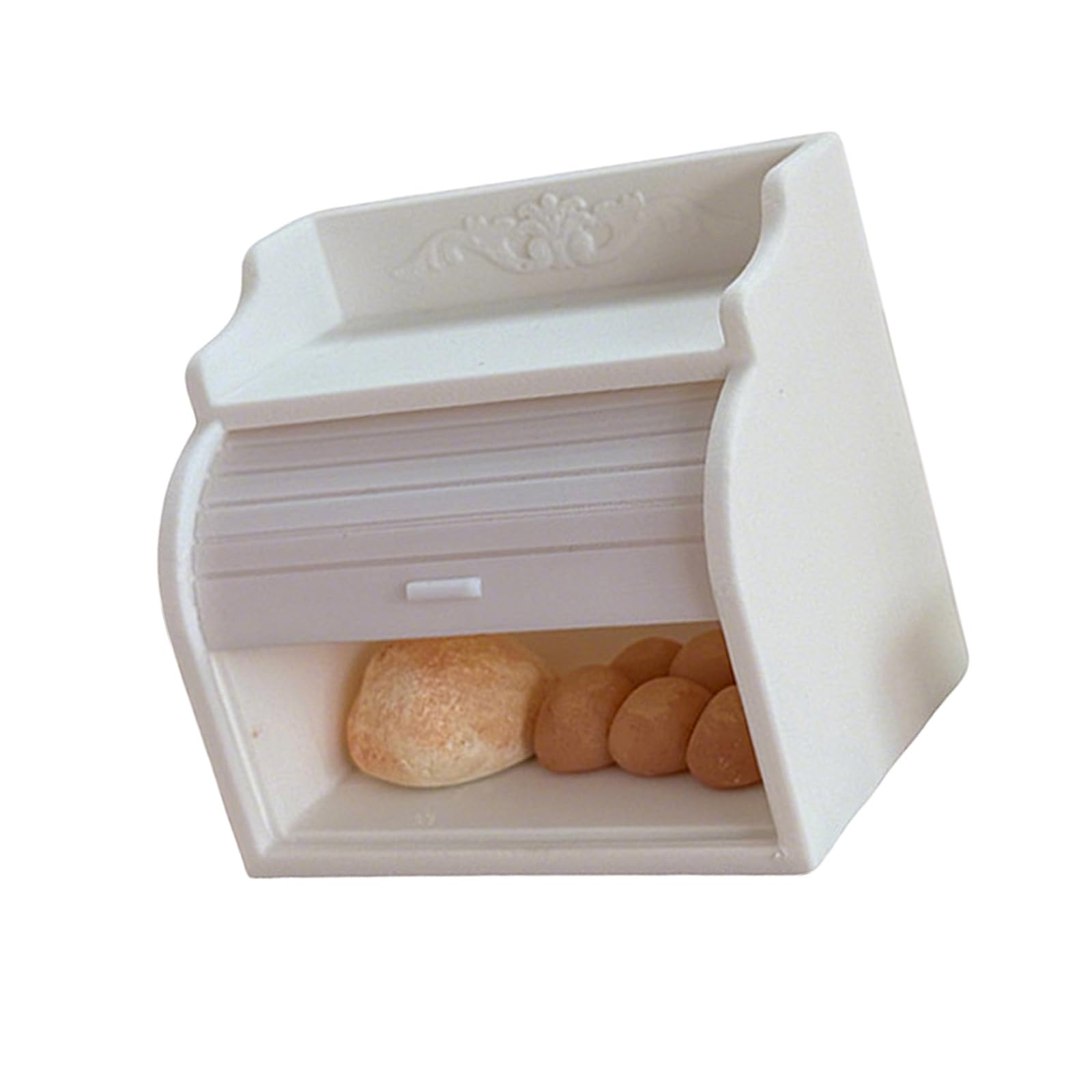 LLUJIAXI 1:12 Scale Miniature Bakery Cabinet Doll House Furniture Realistic Bread Case For Pretend Play And Model Display