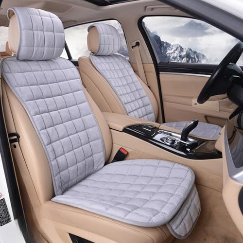 Image of HSR 7 Pcs Set Comfortable Ultra-Soft Car Seat Cover, Breathable Flax Fabric Front & Back Seat Car Seat Cover for All Seasons - Universal Fit (7 Pcs Set)