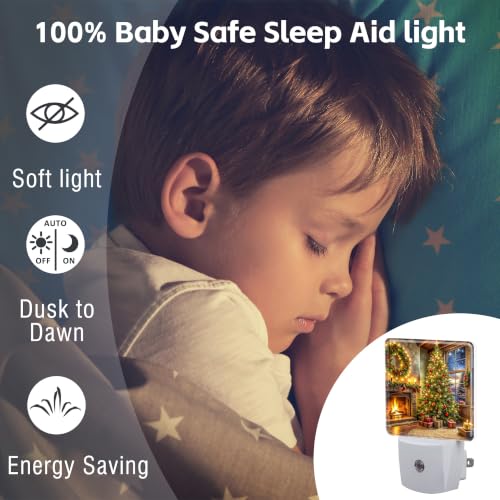 Image of Night Light, Dusk to Dawn Night Light Plug in, Christmas Tree Gift | Christmas Night Light for Kids,0.5w Energy Saving,Sleep Friendly,Nightlight for Hallway Stairway Kitchen Bedroom