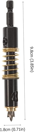 Miniatura 5 de Juego de brocas de bisagra autocentrante para puerta, ventana, carpintería, gabinete, brocas de repuesto, acero de alto carbono, 0.197 in, 1/4