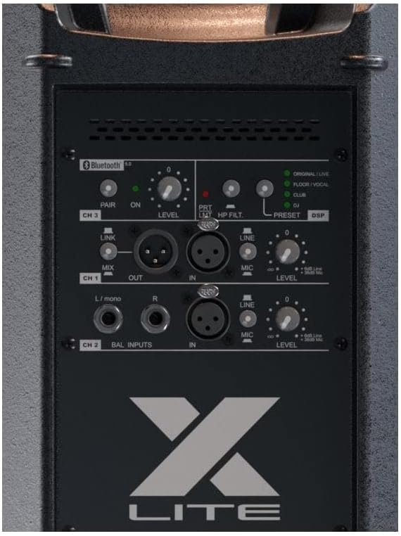 Control panel of the FBT X-Lite 112A speaker