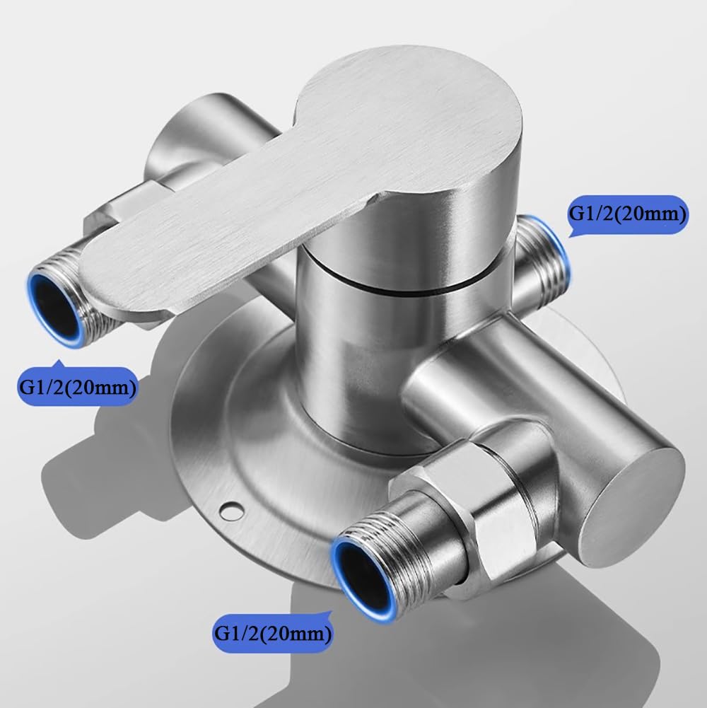 Miscelatore monocomando per doccia, miscelatore per doccia a parete, rubinetto doccia in acciaio inox, valvola di controllo dell'acqua fredda e calda