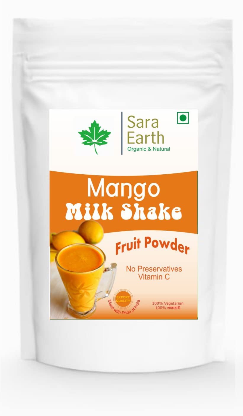 Sara Earth Instant Mango Milkshake Premix Fruit Powder | Easy to Prepare,150 gm (Pack of 1) (B0BVM92658) Amazon Price History, Amazon Price Tracker