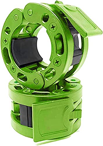 Image of Clout Fitness Olympic Barbell Clamps Collars Quick Release Pair of Locking Weight Clips Fit 2 Inch Barbell for Weightlifting
